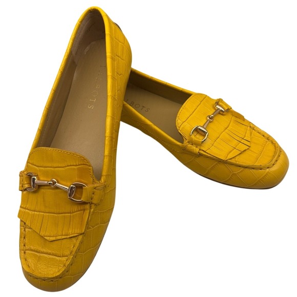 Talbots Shoes - Talbots Everson Horsebit Loafers Golden Honey Yellow Leather Driving Mocs 6.5M